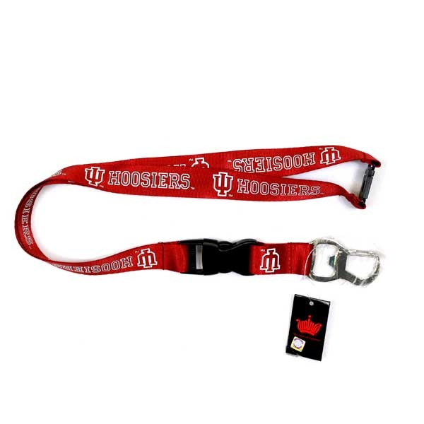 Indiana Hoosiers Lanyards - Bottle Opener Style - 6 For $18.00 - Indiana University Hoosiers