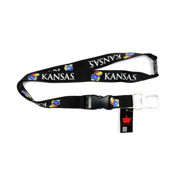 Kansas Jayhawks Lanyards - Bottle Opener Style - 6 For $18.00 - Kansas Jayhawks