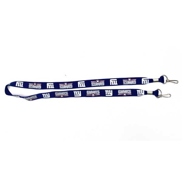 New York Giants Lanyards - Double Clip Badge Holder Style - 12 For $24.00 - Wholesale New York Giants Product - Giants Merchandsie 2