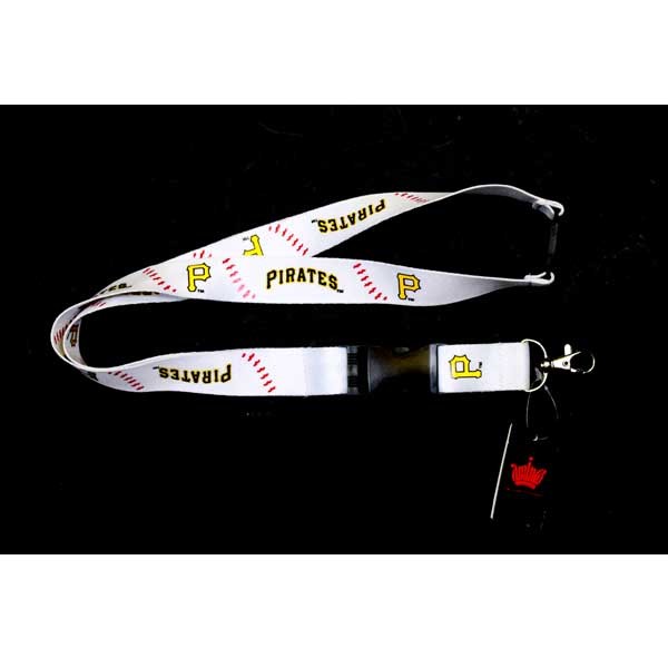Pittsburgh Pirates Lanyards - Seam Style - 6 For $18.00 - Wholesale Pittsburgh Pirates Products - Pirates Merchandise