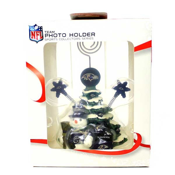 Baltimore Ravens Christmas Tree - Team Photo Holder - 6 For $21.00 - Wholesale Baltimore Ravens Products - Baltimore Football