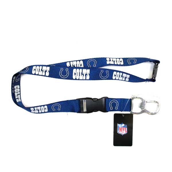 Indianapolis Colts Lanyards - Bottle Opener Style - 6 For $18.00 - Wholesale Indianapolis Colts Products - Colts Merchandise