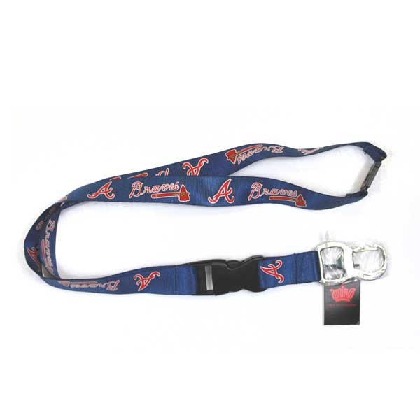 Atlanta Braves Lanyards - Bottle Opener Style - 6 For $18.00 - Wholesale Atlanta Braves Product - Braves Merchandise