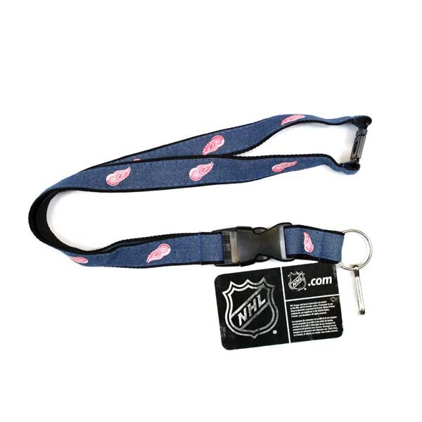 Detroit Red Wings Lanyards - Denim Style - 6 For $15.00 - Detroit Red Wings