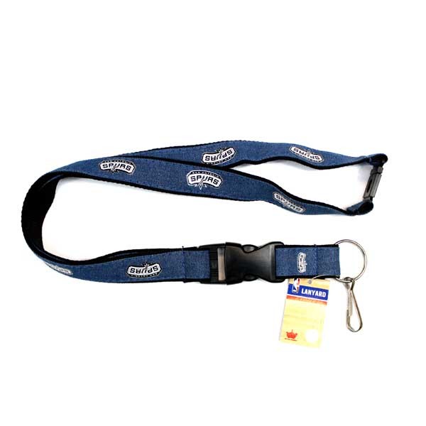 San Antonio Spurs Lanyards - Denim Style - 6 For $15.00 - San Antonio Spurs