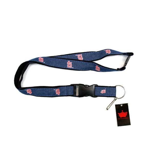 St. Louis Cardinals Lanyards - Denim Style - 6 For $15.00 - Wholesale St Louis Cardinals Products - Cardinals Merchandise