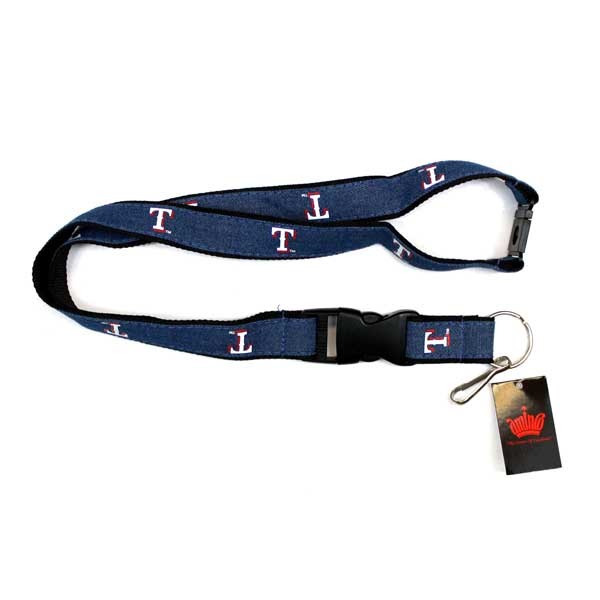 Texas Rangers Lanyards - Denim Style - 6 For $15.00 - Wholesale Texas Rangers Products - Rangers Merchandise