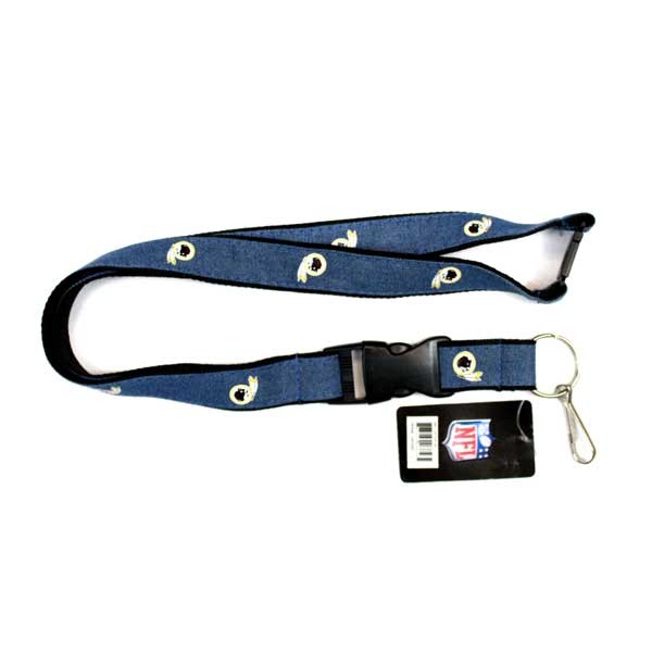 Washington Redskins Lanyards - Denim Style - 6 For $18.00 - Wholesale Washington Redskins Products - Redskins Merchandise