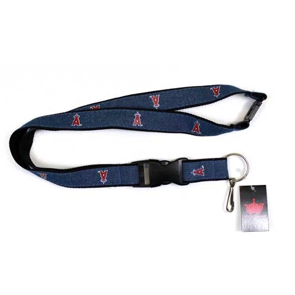 Los Angeles Angels Lanyards - Denim Style - 6 For $15.00 - Wholesale Los Angeles Angels Products - Angels Merchandise 2