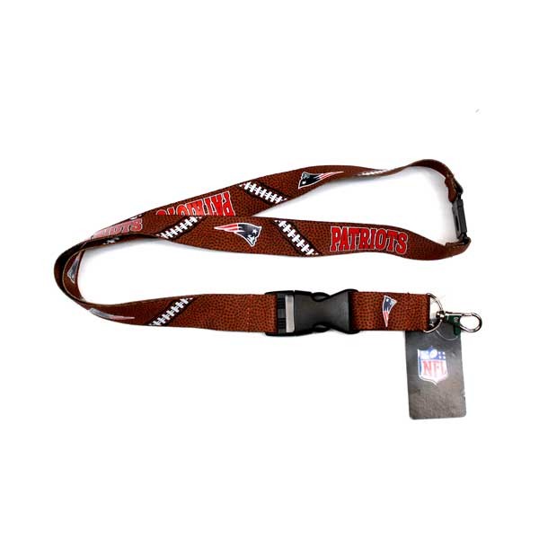New England Patriots Lanyards - Laces Style - 6 For $18.00 - Wholesale New England Patriots - Patriots Merchandise