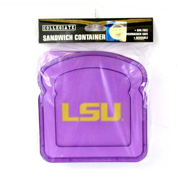 LSU Lunch Gear - Plastic Sandwich Containers - 12 For $18.00 - LSU