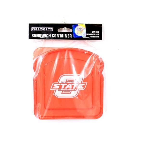 Oklahoma State Cowboys Lunch Gear - Plastic Sandwich Containers - 12 For $18.00 - Oklahoma State
