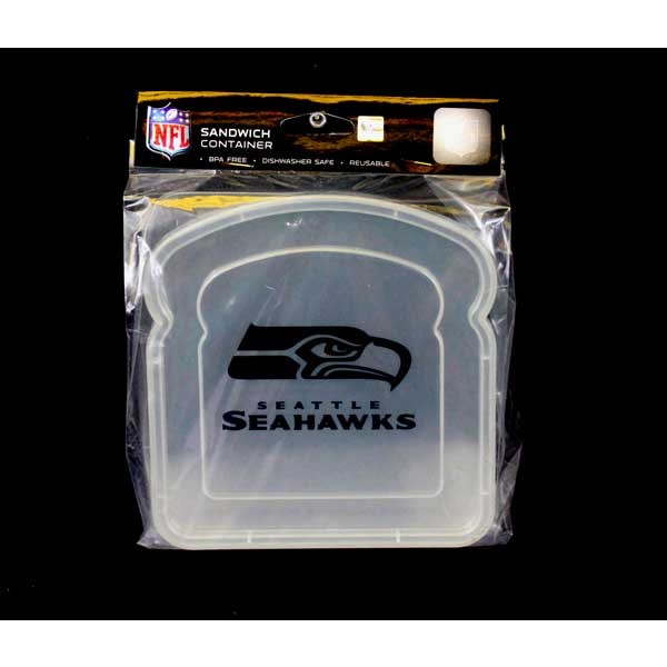 Seattle Seahawks Lunch Gear - Plastic Sandwich Containers - 12 For $18.00 - Wholesale Seattle Seahawks Product - Seahawks Merchandise