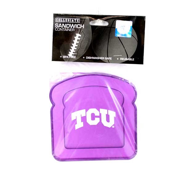 TCU Horned Frogs Lunch Gear - Plastic Sandwich Containers - 12 For $18.00 - TCU