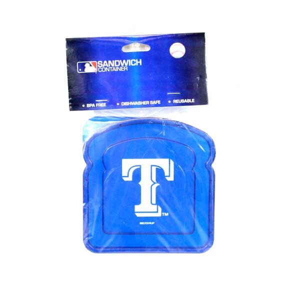 Texas Rangers Lunch Gear - Plastic Sandwich Containers - 12 For $18.00 - Wholesale Texas Rangers Products - Rangers Merchandise