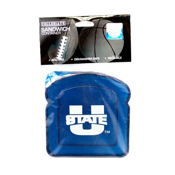 Utah State Lunch Gear - Plastic Sandwich Containers - 12 For $18.00 - Other Teams