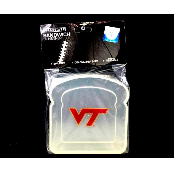 Virginia Tech Lunch Gear - Plastic Sandwich Containers - 12 For $18.00 - Virginia Tech