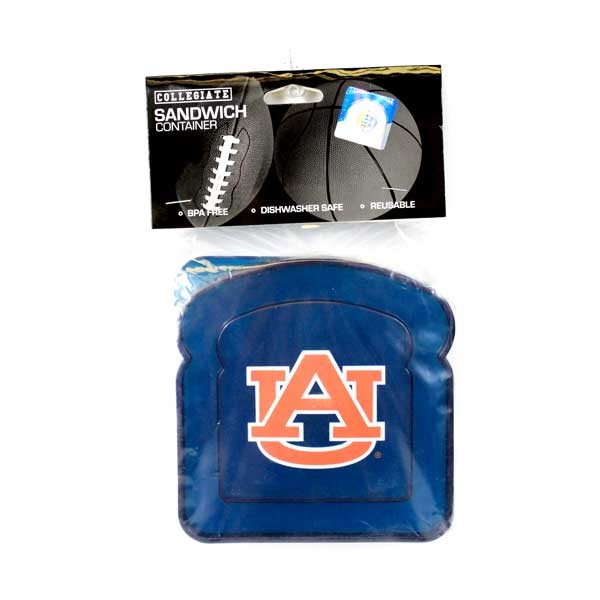 Auburn Tigers Lunch Gear - Plastic Sandwich Containers - 12 For $18.00 - Auburn