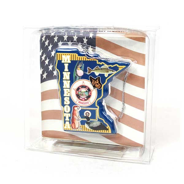 STATE Ornaments - State Of Minnesota - 12 For $24.00 - Wholesale Minnesota Vikings Products - Vikings Merchandise