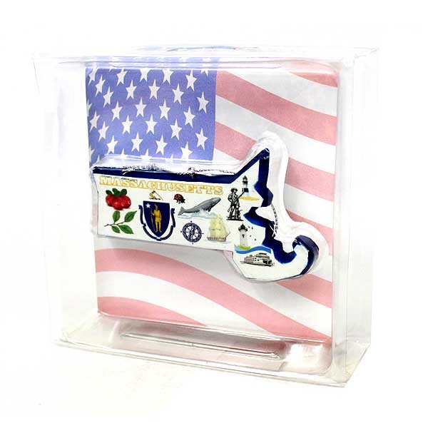 STATE Ornaments - State Of Massachusetts - 12 For $24.00 - Wholesale New England Patriots - Patriots Merchandise