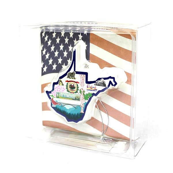 STATE Ornaments - State Of West Virginia - 12 For $24.00 - West Virginia