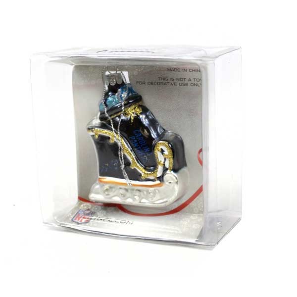 Carolina Panthers Ornaments - Sleigh Style - 6 For $21.00 - Wholesale Carolina Panthers Products - Carolina Football
