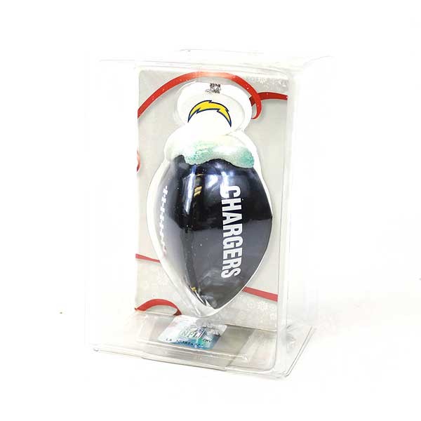Los Angeles Chargers Ornaments - Football Bell - 6 For $18.00 - Wholesale Los Angeles Chargers Products - Chargers Merchandise
