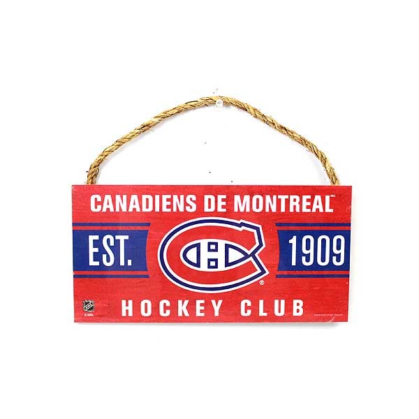 Montreal Canadiens Signs - 10"x5" Hockey Club Style - Wooden Signs - 6 For $21.00 - Montreal Canadiens