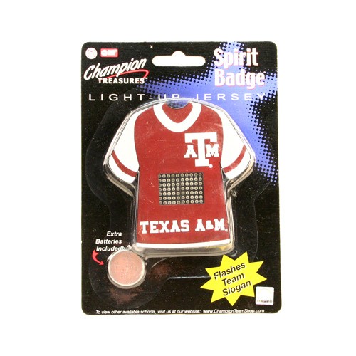 Blowout - Texas A&M Badges - Light Up Spirit Badges - 12 For $24.00 - Texas A&M