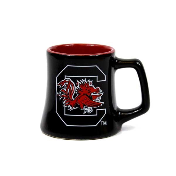 South Carolina Gamecocks Shotglasses - 2OZ Series2 Black Ceramic - 6 For $21.00 - South Carolina Gamecocks
