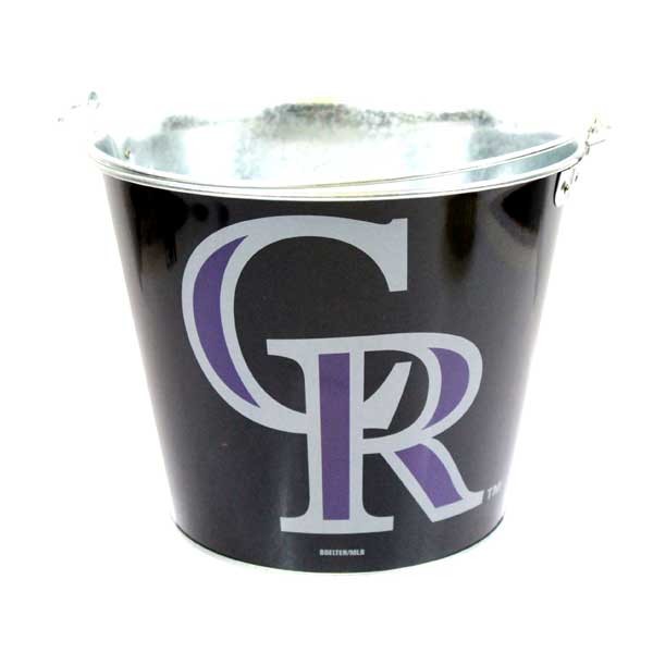 Colorado Rockies Buckets - 5QT Metal Team Color - May Be Different Than Pictured - 2 For $13.00 - Wholesale Colorado Rockies Products - Rockies Merchandise