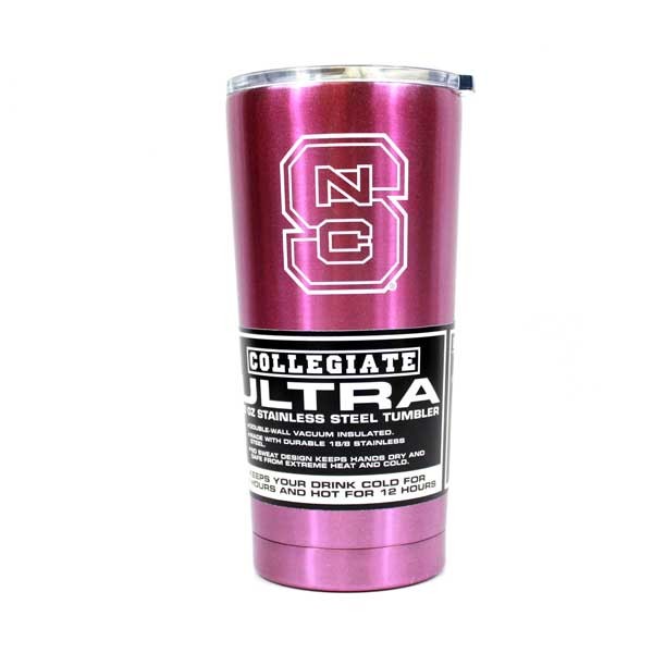 NC State Tumblers - 20OZ Vacuum Sealed - Pink Ultra Sparkle - 2 For $18.00 - NC State