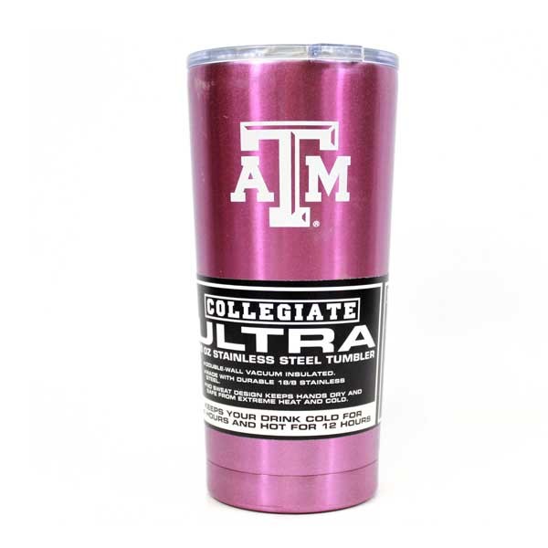Texas A&M Tumblers - 20OZ Vacuum Sealed - Pink Ultra Tumblers - 2 For $18.00 - Texas A&M