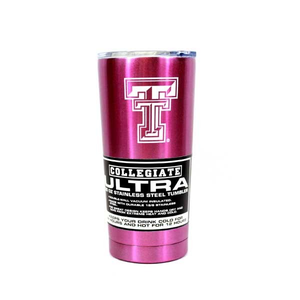 Texas Tech Tumblers - 20OZ Vacuum Sealed - Pink Ultra Tumblers - 2 For $18.00 - Texas Tech