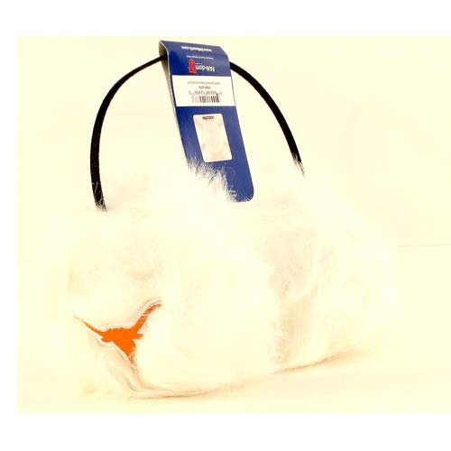 Blowout - Texas Longhorns Earmuffs - White Fuzzy - $5.00 Each - Texas Longhorns