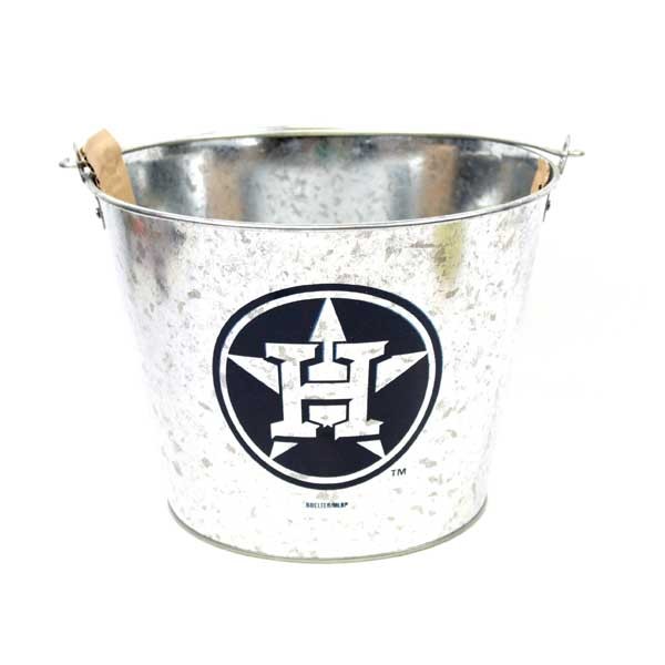 Houston Astros Buckets - 5QT Galvanized Style - May Not Be As Pictured - 2 For $13.00 - Wholesale Houston Astros Products - Astros Merchandise