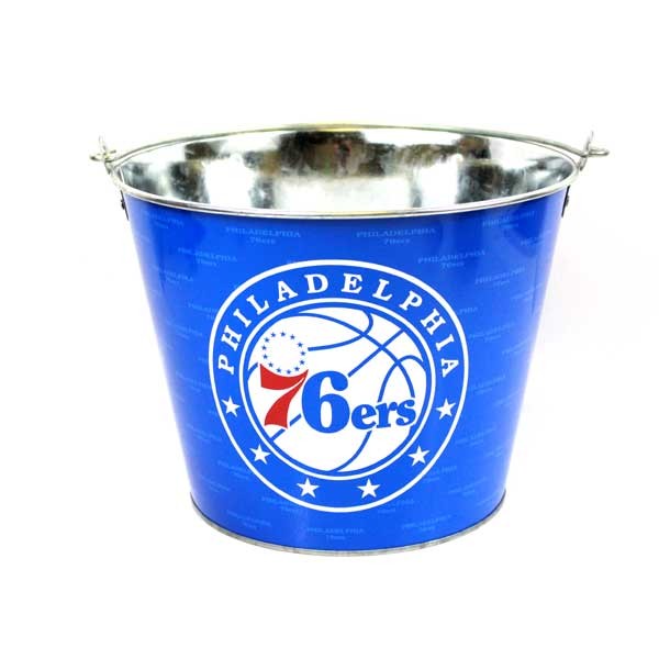 Philadelphia 76ers Buckets - 5QT Metal Team Color - May Not Be As Pictured - 2 For $13.00 - Philadelphia 76ers