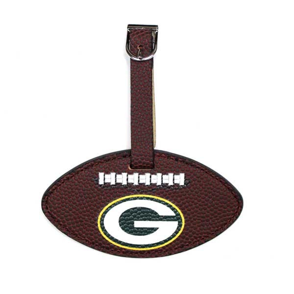 Green Bay Packers Luggage Tags - Football Style - 6 For $15.00 - Wholesale Green Bay Packers Products - Packers Merchandise