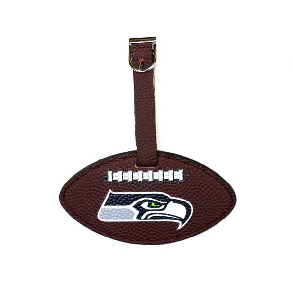 Seattle Seahawks Luggage Tags - Football Style - 6 For $15.00 - Wholesale Seattle Seahawks Product - Seahawks Merchandise