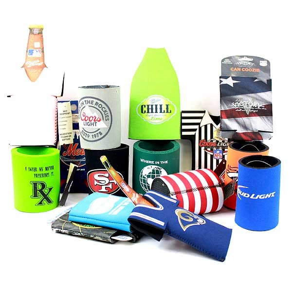 Total Assortment Of Huggies - Will Not Be As Pictured - Neoprene Can/Bottle Huggies - HUGE Assortment - 100 For $50.00