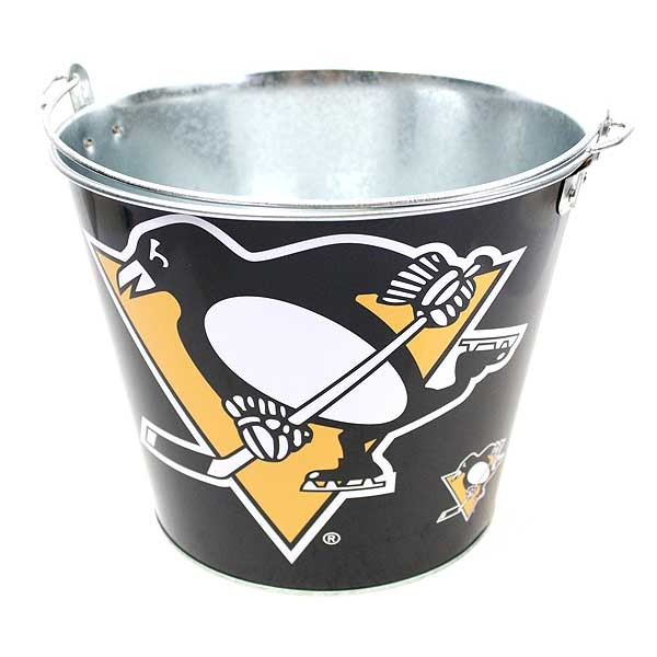 Pittsburgh Penguins Buckets - 5QT Team Color Metal Buckets - May Not Be As Pictured - 2 For $13.00 - Pittsburgh Penguins