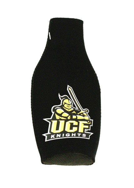Blowout - UCF Black Zip Bottle Coozies - 12 For $12.00 - UCF