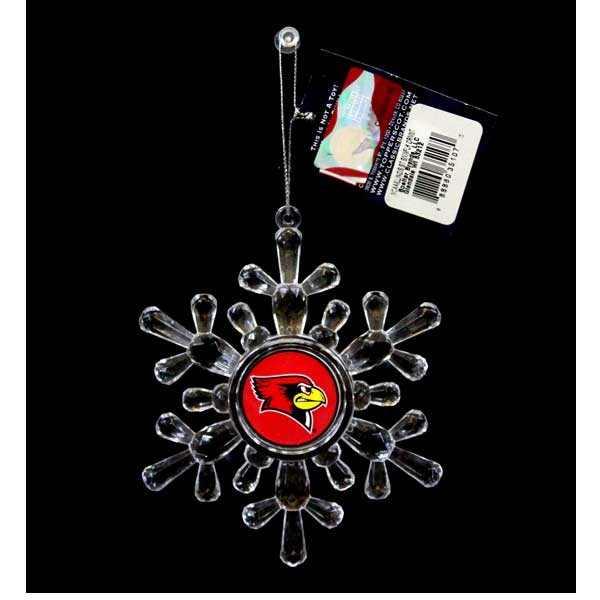 Louisville Cardinals Ornaments - Acrylic Snowflake Style - 6 For $18.00 - Louisville Cardinals