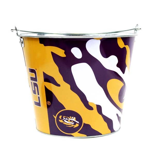 LSU Tigers Buckets - 5QT Team Color Metal - May Not Be As Pictured - 2 For $13.00 - LSU