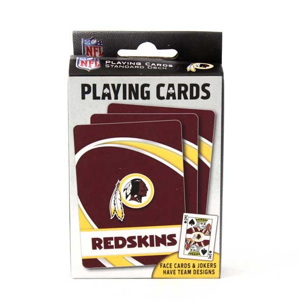 Washington Redskins Playing Cards - Swirl Style Decks Of Cards - 12 Decks For $24.00 - Wholesale Washington Redskins Products - Redskins Merchandise