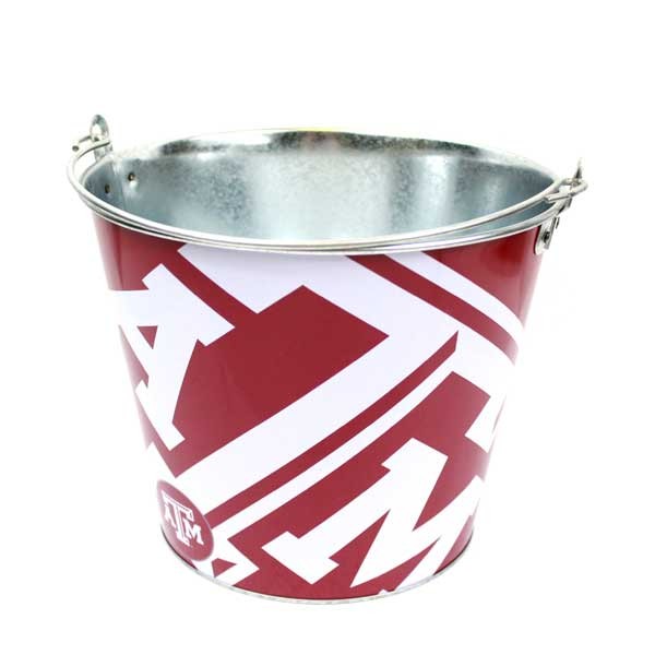 Texas A&M Buckets - 5QT Team Color Metal - May Not Be As Pictured - 2 For $13.00 - Texas A&M