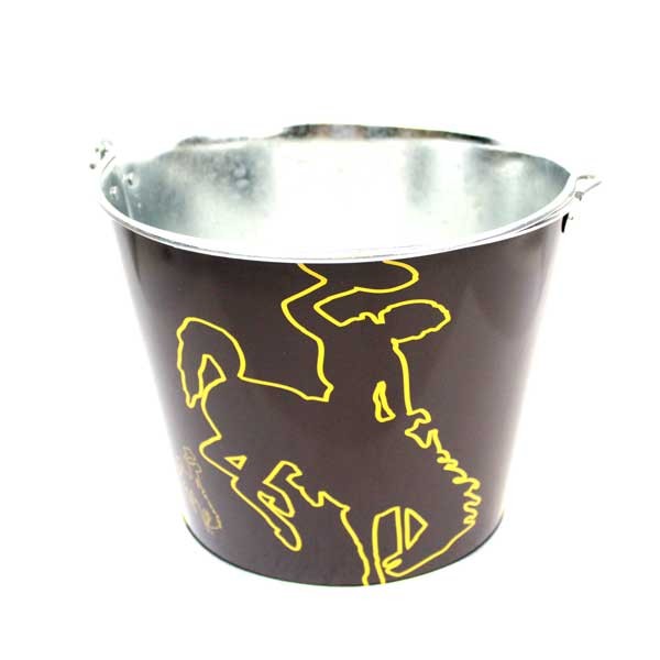 Wyoming Cowboys Buckets - 5QT Team Color Metal - May Not Be As Pictured - 2 For $13.00 - Wyoming Cowboys