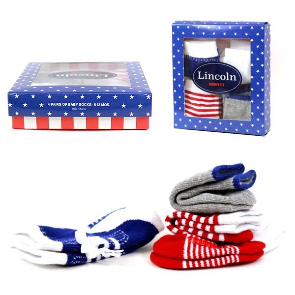 Trumpette Socks - Lincoln Style 4Pair Pack - 0 to 12 Months - 6 Packs For $21.00 - Wholesale Apparel - Wholesale NFL Shirts - Wholesale Jerseys