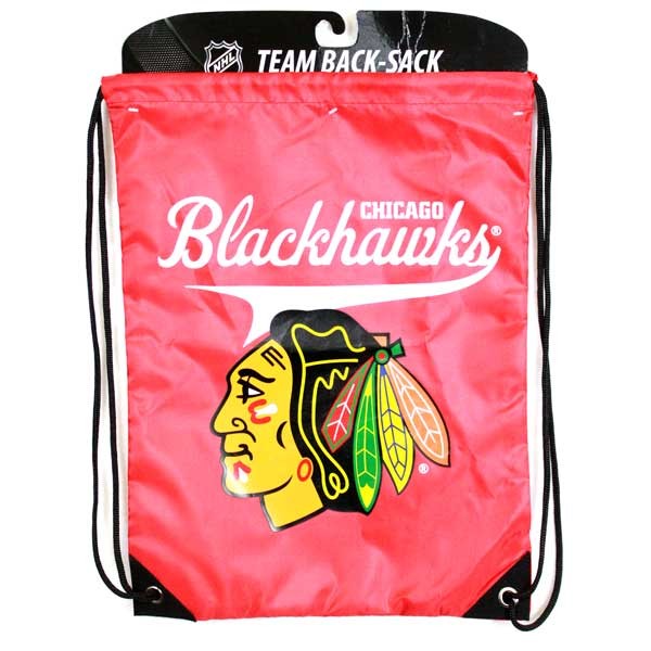 Chicago Blackhawks Bags - Team Back Sacks - 12 For $48.00 - Chicago Blackhawks