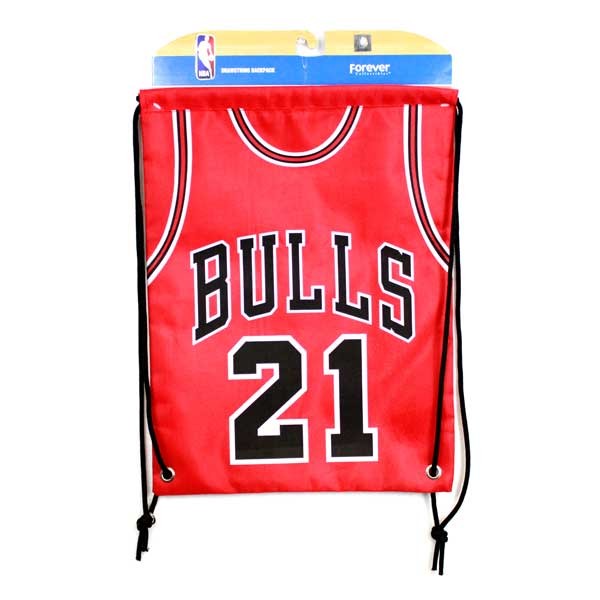 Chicago Bulls Bags - #21 Backsack CinchBags - 12 For $36.00 - Chicago Bulls